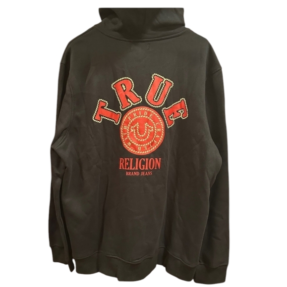 True Religion Other - True Religion NWT Men’s College zip black hoodie.  Size XL